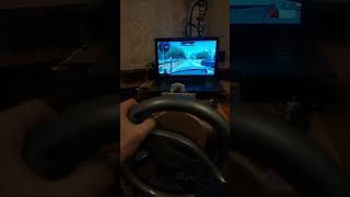 Катаюсь на самодельном руле(3D Инструктор) #citycardriving #simracing #авто #bmw #симулятор