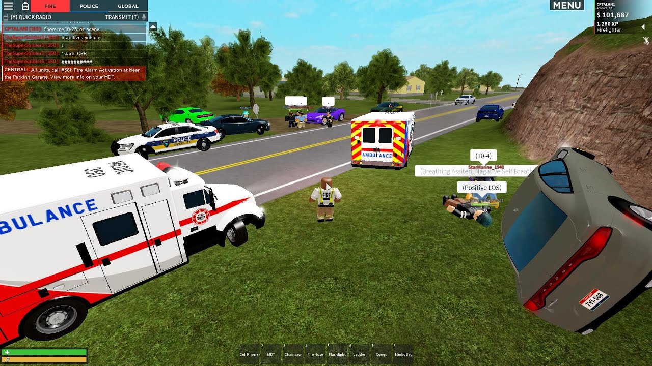 Emergency Response Liberty County River City Fire Rescue Episode 3 Medical And Fire Calls By Cptalan1 - liberty county roblox fire truck