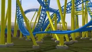 Impulse POV On Ride Animation! Knoebels Amusement Resort Steel Roller Coaster New For 2015!
