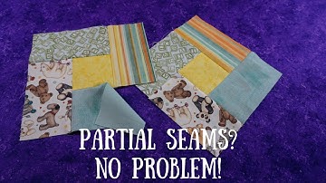 Quilt Block Partial Seams Tutorial