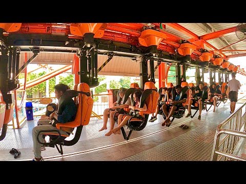 Sky Coaster Ride at Theme Park Dream World in