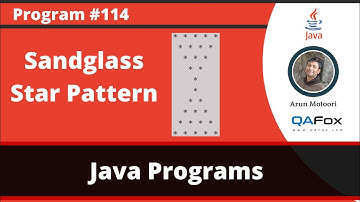 Java program to print Sandglass star pattern