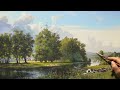 Summer delight acrylic painting artist  viktor yushkevich