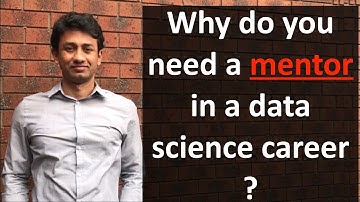 Why do you need a mentor in a data science career?