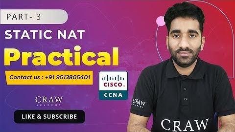 89. Static NAT Configuration | NAT Configuration  in Cisco Packet Tracer | CCNA 200-301 | Part - 3