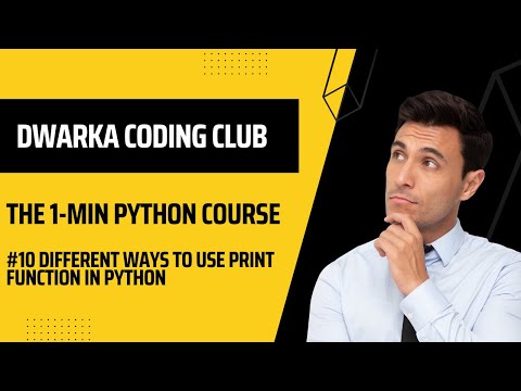 #10 Different ways to use print function in python || Explained in 1 minute || DWARKA CODING CLUB