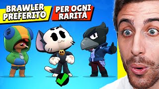 Scelgo e Gioco col Mio BRAWLER PREFERITO per Ogni Rarità! Brawl Stars ITA!