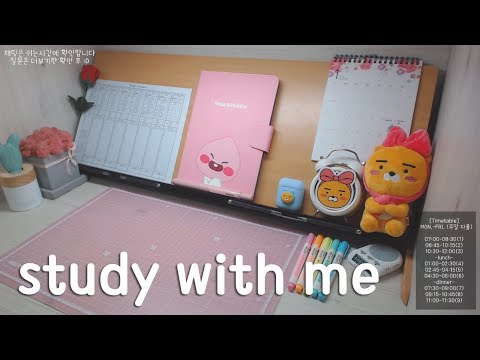 [19.05.22.WED.] 📝같이 공부해요 / study with me (장작 타는 소리 ASMR)