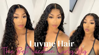 THE BEST VACATION CURLY HAIR | INSTALLING & STYLING 24INCH WATER WAVE WIG ft Luvme Hair | Assalaxx
