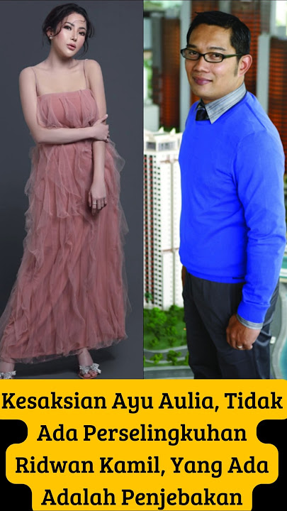 Ayu Aulia, ini orang koar2 siapa sih dia #ayuaulia #ridwankamil #shorts