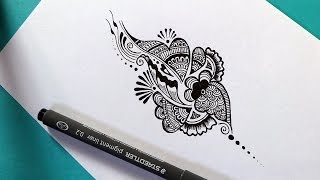 henna designs drawing easy mehndi doodle drawings paintingvalley