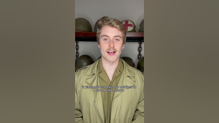 Were WWII soldiers allowed to grow a beard?