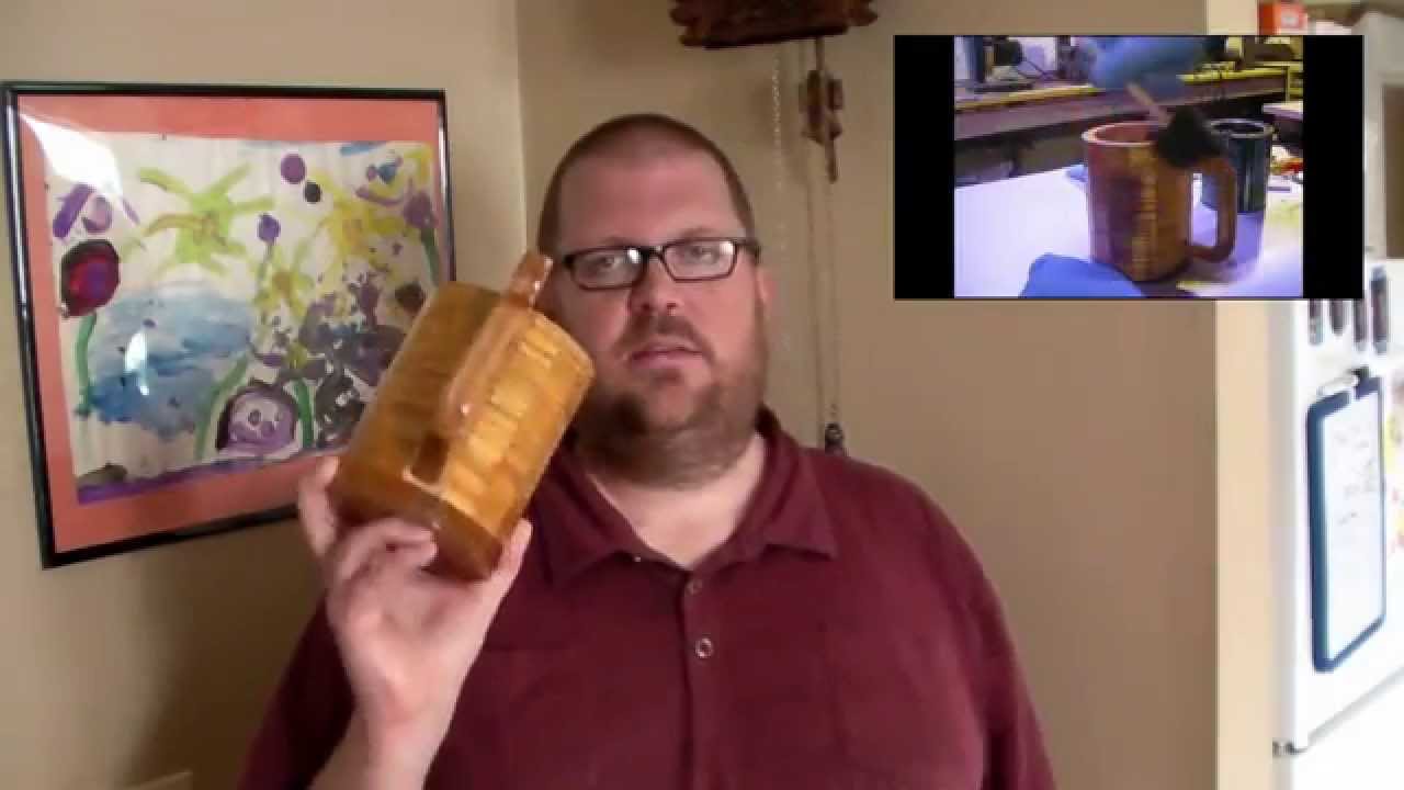 Wood beer mug handle repair YouTube