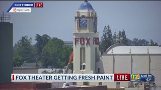 Fox Theater gets fresh paint