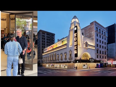 Grand Opening of Apple's Tower Theatre Store In Los Angeles!