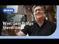 Melbourne man sets up West Gate Bridge livestream from his driveway | ABC News