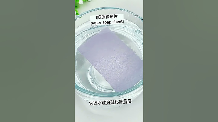 Paper Soap Sheet.