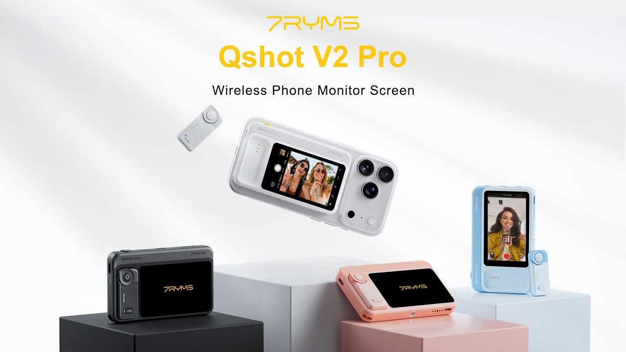 Introducing 7RYMS Qshot V2 Pro - Wireless Phone Monitor Screen