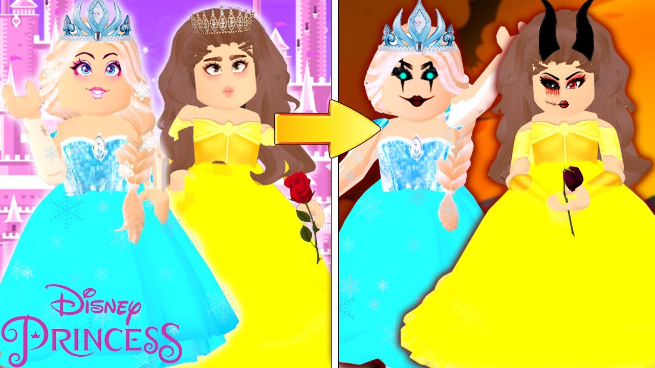 Disney Princess Halloween Transformation In Roblox Youtube - roblox princess dress