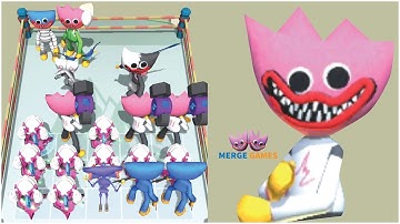 Merge Blue Monster vs Monster: Funny Gameplay (iOS,Android) Part 3 - Three Face Haggy Monster