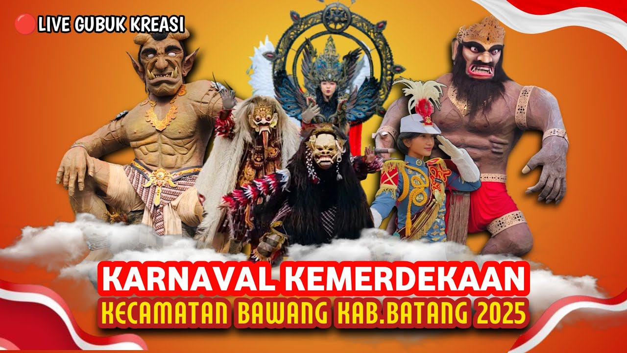 PAWAI KARNAVAL KECAMATAN BAWANG KAB.BATANG JAWA TENGAH | PAWAI KEMERDEKAAN HUT RI KE 80 TAHUN 2025