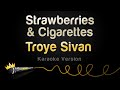 Troye sivan  strawberries  cigarettes karaoke version