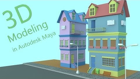Autodesk Maya _ 3d Modeling Stylized House In Maya