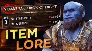All NEW God of War Lore from Dwarven Shop Items!