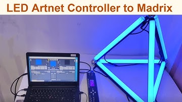 How to connect Madrix with LED Artnet controller for led pixel lights?