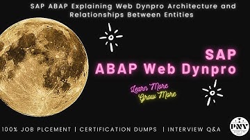 SAP ABAP Explaining Web Dynpro Architecture and Relationships Between Entities