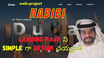 Design beautiful landing page using html and css in telugu | Ayush penumatsa #programmingvideos