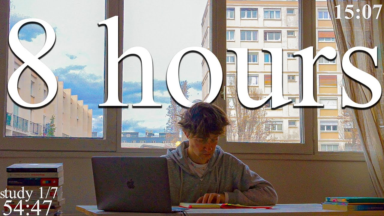 LIVE | 8-HOUR study with me 📚⛈️ rain sounds & pomodoro timer 60 & 10