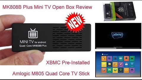 Hot ! MK808B Plus Android 4.4 Amlogic M805 Quad Core Mini PC Open Box Review