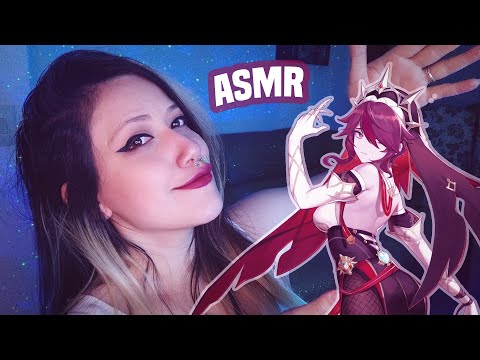 ASMR | SURTANDO EM ASMR POR CAUSA DA ROSARIA | Gameplay de Genshin Impact | Sussurros | AR 55