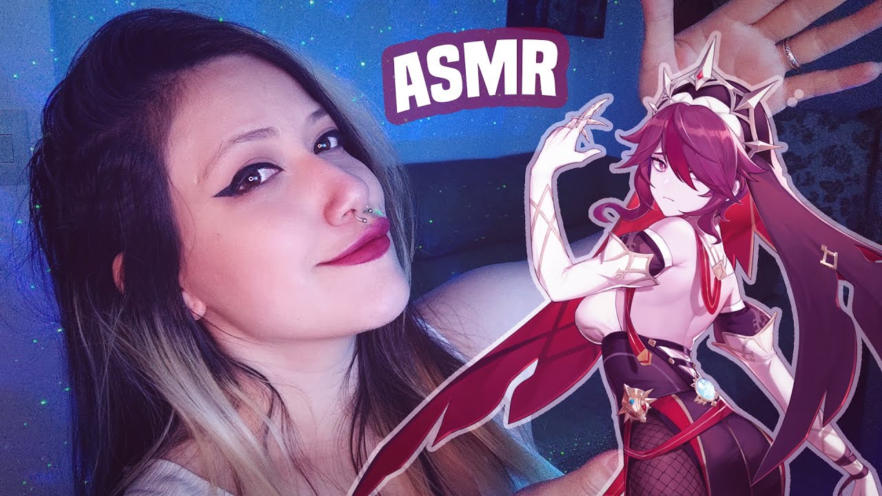 ASMR | SURTANDO EM ASMR POR CAUSA DA ROSARIA | Gameplay de Genshin Impact | Sussurros | AR 55
