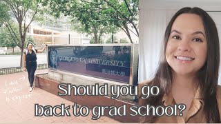 Going to Graduate School in my late 20s | working full time while going to school in the evenings