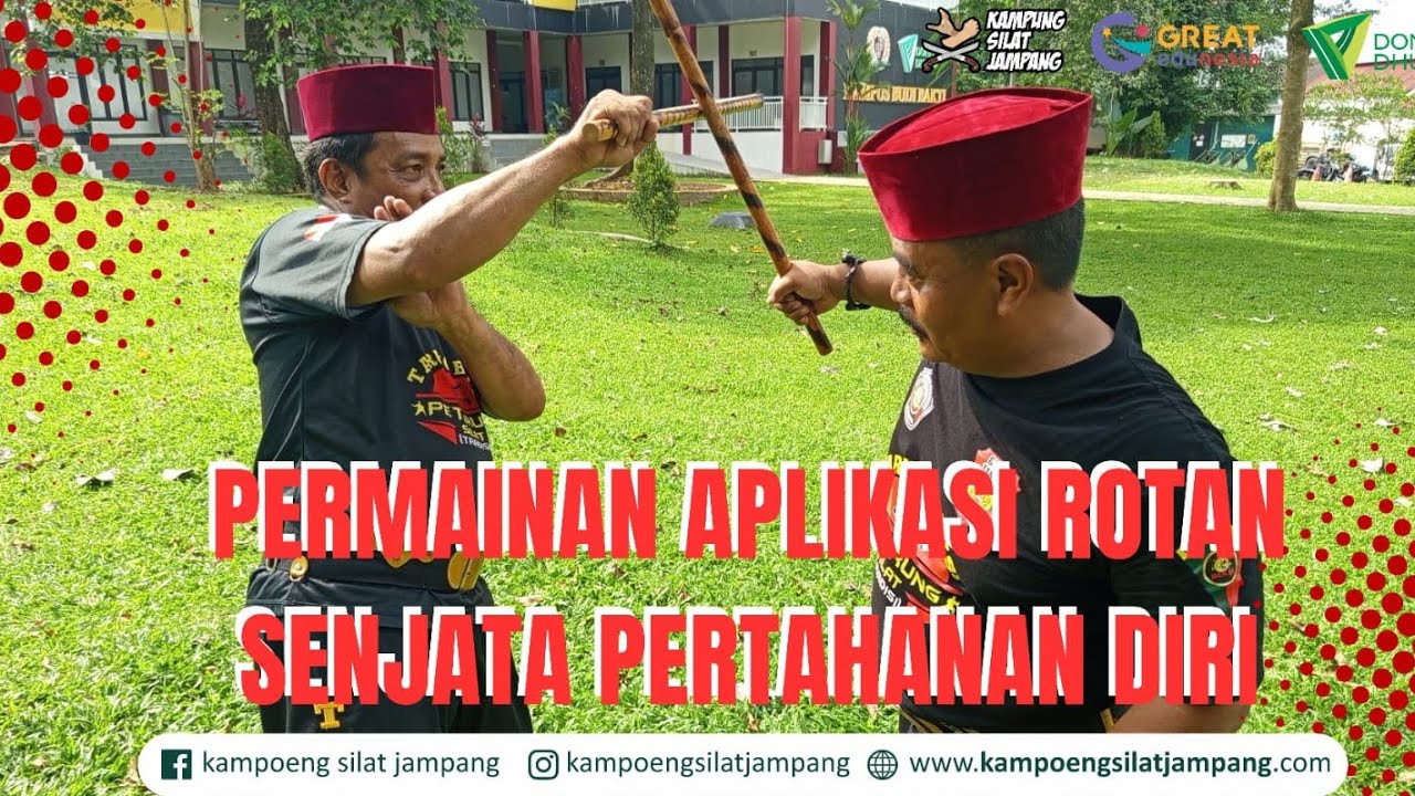 Permainan Aplikasi Rotan sebagai Senjata Pertahanan diri