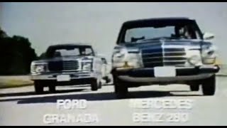 1976 Ford Granada commercial - runs with Mercedes-Benzes