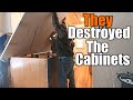 They Destroyed The Kitchen Cabinets | Quartz Countertop Removal | THE HANDYMAN |