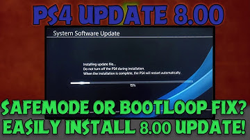 PS4 Firmware 8.00 UPDATE | PS4 BOOTLOOP & SAFEMODE LOOP Fix? |How to install PS4 8.00 UPDATE EASILY