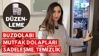 Düzenleme Buzdolabı Mutfak Dolapları Temizlik Sadeleşme