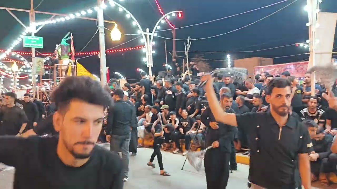 موكب اباتراب اهالي ميسان بمنطقة الجديدة2025