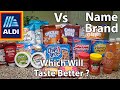 Aldi Vs Name Brand | Blindfold Taste Test With My Dad | First Reveal Of My Mom