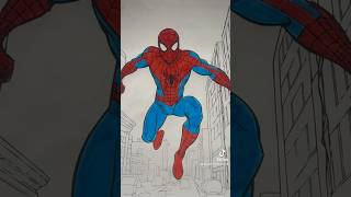 Quick Spider-Man Paint!🕷️🎨 #art #spiderman #painting #artandcraft  #tiltbrush #marvelarts #marvel