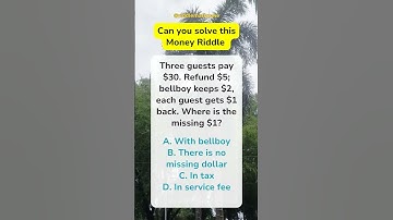 Money riddle #shorts #riddlemathzone #maths