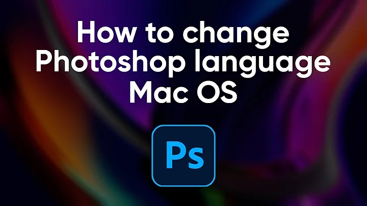 How to change Photoshop language 2024 (Mac OS)