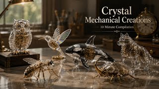 Building Crystal Mechanical Animals | 10 Minutes of Satisfying Clockwork Creations πβοΈ