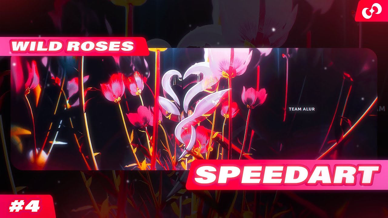 Wild Roses Header Wild roses Header Speed Art - YouTube