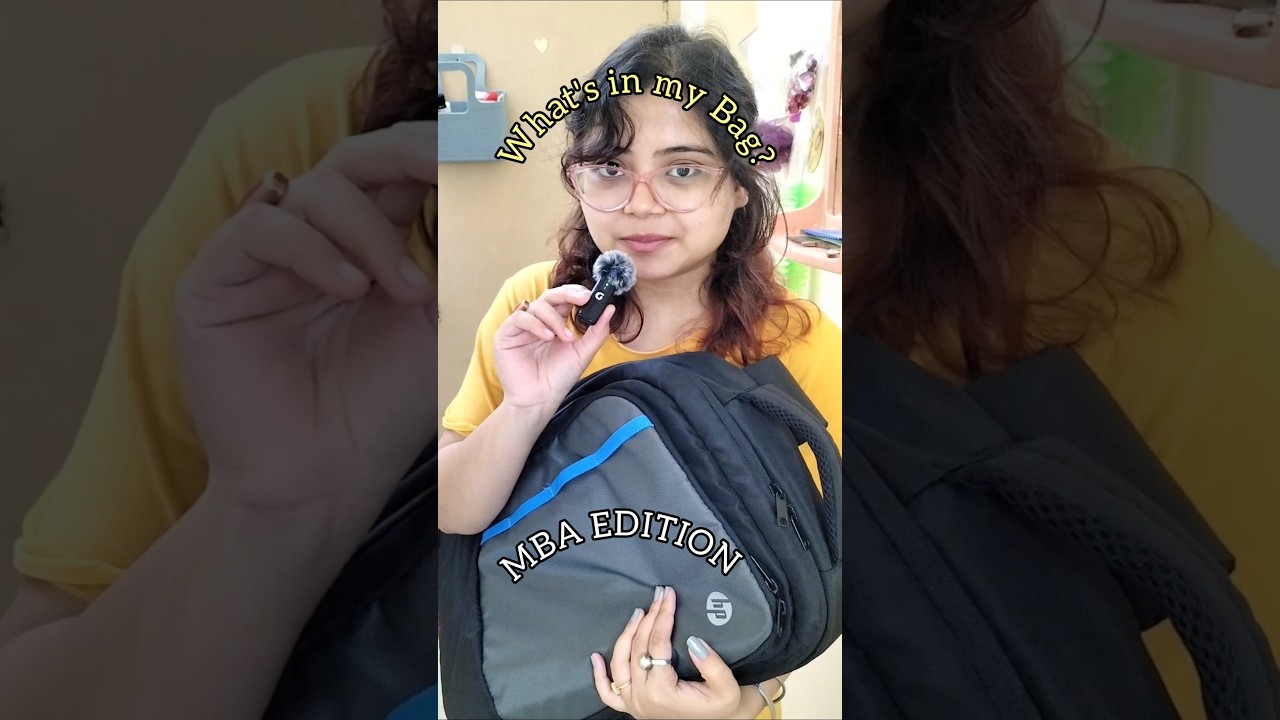 What's inside a MBA student’s college bag?