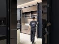 Use "folding butterfly doors" to hide the sideboard!
